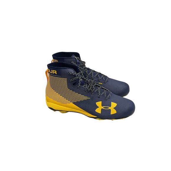 Under Armor 11 UA Team Hammer MC 3021725-401 Size 14 Cleats Blue - Picture 1 of 8